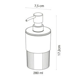 Sealskin Zeepdispenser Brave Staand Donkerroze -Badkamer Verkoop 123 106