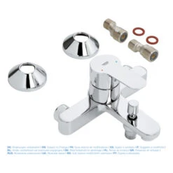 Grohe Badkraan Start Edge Chroom 15 Cm -Badkamer Verkoop 123 1086