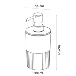 Sealskin Zeepdispenser Brave Staand Donkerroze -Badkamer Verkoop 123 110