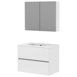 Atlantic By Allibert Badmeubelset Donna 80 Cm Mat Wit