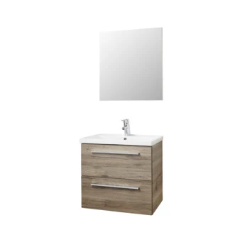 Atlantic Badmeubel Sienna Hout 60cm Met Spiegel 1 Atlantic Badmeubel Sienna Hout 60cm Met Spiegel