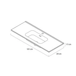 Tiger Badmeubelset Pocket 100 Cm Met 2 Lades Wit 16 Tiger Badmeubelset Pocket 100 Cm Met 2 Lades Wit -Badkamer Verkoop 123 122