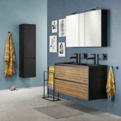 Tiger Reverse Meubelset 120 Cm Met 2 Lades Chalet Eik / Mat Zwart Inclusief Oval Wastafel Dubbel Mat Zwart 17 Tiger Reverse Meubelset 120 Cm Met 2 Lades Chalet Eik / Mat Zwart Inclusief Oval Wastafel Dubbel Mat Zwart -Badkamer Verkoop 123 1249