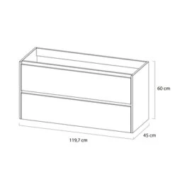 Tiger Reverse Meubelset 120 Cm Met 2 Lades Chalet Eik / Mat Zwart Inclusief Oval Wastafel Dubbel Mat Zwart 18 Tiger Reverse Meubelset 120 Cm Met 2 Lades Chalet Eik / Mat Zwart Inclusief Oval Wastafel Dubbel Mat Zwart -Badkamer Verkoop 123 1250