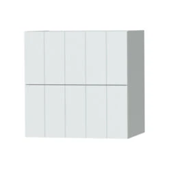 Tiger Maryport Badkamermeubelset 60 Cm Mat Wit Met Wit Glanzende Polybeton Wastafel En Matzwarte Grepen -Badkamer Verkoop 123 1260