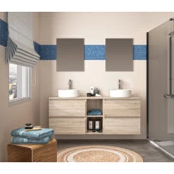 Allibert Gaya Badmeubelset 150cm Met Spiegels Eiken -Badkamer Verkoop 123 1280