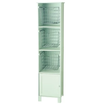 Saniscape Bretagne Kolomkast Met 3 Manden Wit 1 Saniscape Bretagne Kolomkast Met 3 Manden Wit