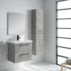 Atlantic Badmeubelset Sienna 60 Cm Beton -Badkamer Verkoop 123 1304