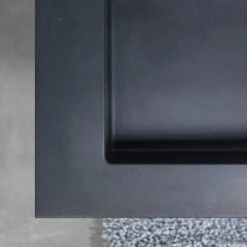 Tiger Badmeubel Karlo Chalet Eik Met Zwarte Wasbak 80 Cm -Badkamer Verkoop 123 1309