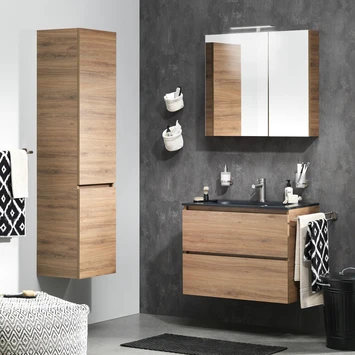 TIGER S-line Spiegelkast 60cm Chalet Eiken 4 TIGER S-line Spiegelkast 60cm Chalet Eiken - Afbeelding 4