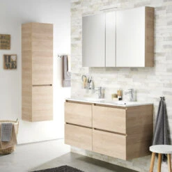 TIGER S-line Spiegelkast 120 Naturel Eik -Badkamer Verkoop 123 1539