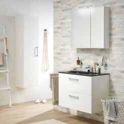 Tiger Spiegelkast S-Line 60cm Sneeuwwit -Badkamer Verkoop 123 1549