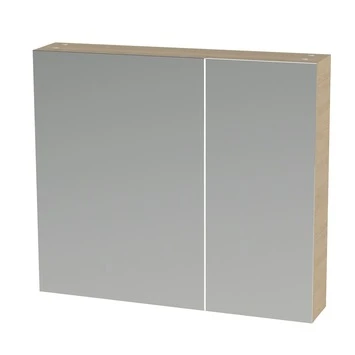 TIGER S-line Spiegelkast 80 Naturel Eik 1 TIGER S-line Spiegelkast 80 Naturel Eik