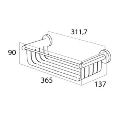 Tiger Wandkorf Boston Chroom 13 Tiger Wandkorf Boston Chroom -Badkamer Verkoop 123 167