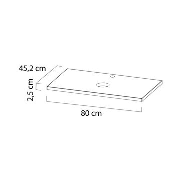 Tiger Karlo Badkamermeubel 80cm Mat Zwart Met Eiken Wasblad En Keramische Waskom 9 Tiger Karlo Badkamermeubel 80cm Mat Zwart Met Eiken Wasblad En Keramische Waskom - Afbeelding 9