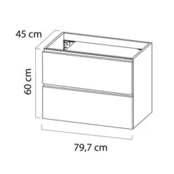Tiger Karlo Badkamermeubel 80cm Mat Zwart Met Eiken Wasblad En Keramische Waskom 22 Tiger Karlo Badkamermeubel 80cm Mat Zwart Met Eiken Wasblad En Keramische Waskom -Badkamer Verkoop 123 1694