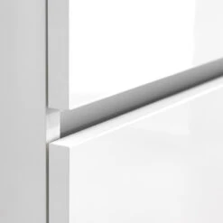 Tiger Karlo Badkamermeubelset 120 Cm Hoogglans Wit Met Wit Houten Wasblad En Glanzend Witte Keramische Waskom -Badkamer Verkoop 123 1799