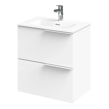 Tiger Badmeubelset Pocket 60 Cm Met 2 Lades Wit 1 Tiger Badmeubelset Pocket 60 Cm Met 2 Lades Wit