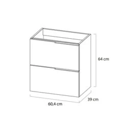 Tiger Badmeubelset Pocket 60 Cm Met 2 Lades Wit 15 Tiger Badmeubelset Pocket 60 Cm Met 2 Lades Wit -Badkamer Verkoop 123 1808