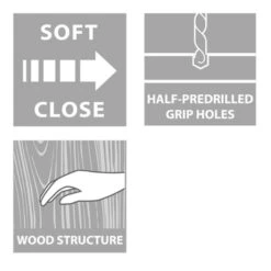 Tiger Badkamermeubel Studio 60 Cm Chalet Eik Met Keramische Waskom Hoogglans Wit En Ronde Grepen -Badkamer Verkoop 123 1851