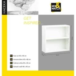 Haceka Mix&match Kast Wit 40x40 Cm 5 Haceka Mix&match Kast Wit 40x40 Cm -Badkamer Verkoop 123 1928