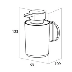 TIger Zeepdispenser Hangend Tune RVS 21 TIger Zeepdispenser Hangend Tune RVS -Badkamer Verkoop 123 1946