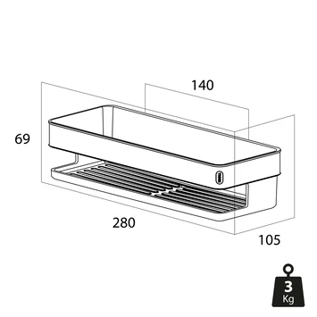 Tiger Douchemand Carv 28 Cm Zwart 8 Tiger Douchemand Carv 28 Cm Zwart - Afbeelding 8