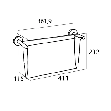 Tiger Magazine Houder Boston RVS Glans 4 Tiger Magazine Houder Boston RVS Glans - Afbeelding 4