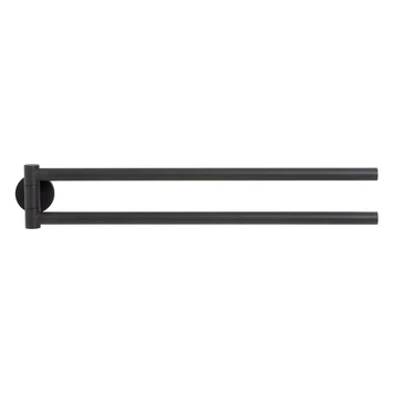 Tiger Handdoekhouder Noon 2-armig Zwart 2 Tiger Handdoekhouder Noon 2-armig Zwart - Afbeelding 2