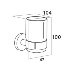 Tiger Bekerhouder Boston Met Beker RVS -Badkamer Verkoop 123 2027