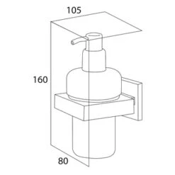 Tiger Zeepdispenser Items Hangend RVS -Badkamer Verkoop 123 2041