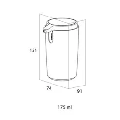 Tiger Zeepdispenser Carv Vrijstaand 175 Ml Zwart -Badkamer Verkoop 123 205