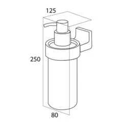 Tiger Zeepdispenser Ontario Hangend Chroom -Badkamer Verkoop 123 2054