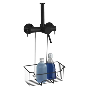 Wenko Douchecaddy Milo Om Aan Kraan Te Hangen Zwart RVS 4 Wenko Douchecaddy Milo Om Aan Kraan Te Hangen Zwart RVS - Afbeelding 4