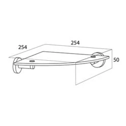 Tiger Hoekplanchet Boston RVS -Badkamer Verkoop 123 2092