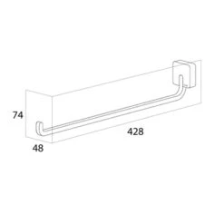 Tiger Handdoekrek Impuls RVS -Badkamer Verkoop 123 2153
