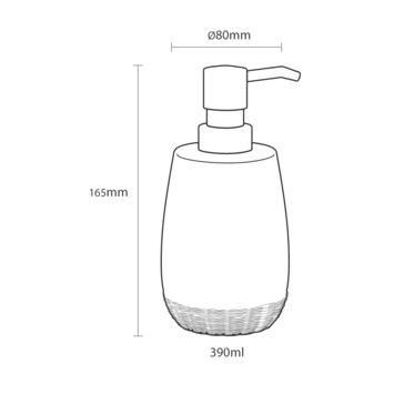 Sealskin Zeepdispenser Braid Wit 8 Sealskin Zeepdispenser Braid Wit - Afbeelding 8