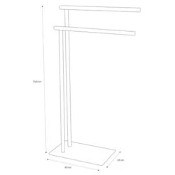 Sealskin Handdoekrek Brix Metaal Wit -Badkamer Verkoop 123 2217