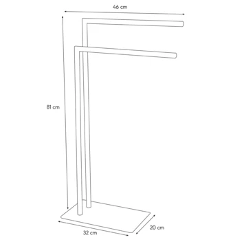 Sealskin Handdoekrek Tube Metaal Wit 5 Sealskin Handdoekrek Tube Metaal Wit - Afbeelding 5