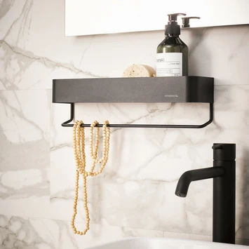 Sealskin Plank- En Handdoekhouder Brix Zwart 7 Sealskin Plank- En Handdoekhouder Brix Zwart - Afbeelding 7