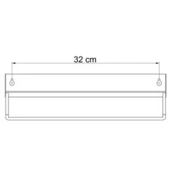 Sealskin Plank- En Handdoekhouder Brix Zwart 24 Sealskin Plank- En Handdoekhouder Brix Zwart -Badkamer Verkoop 123 2253