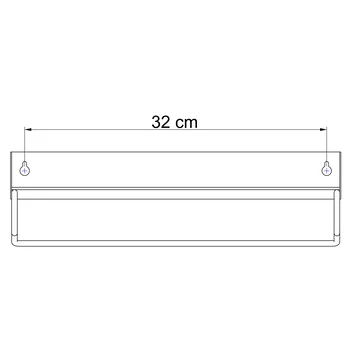 Sealskin Plank- En Handdoekhouder Brix Zwart 10 Sealskin Plank- En Handdoekhouder Brix Zwart - Afbeelding 10