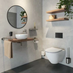 Tiger 2-armig Handdoekrek Cooper RVS/zwart -Badkamer Verkoop 123 2268