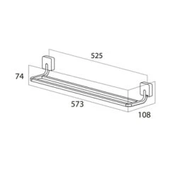 Tiger Dubbel Handdoekrek Impuls RVS -Badkamer Verkoop 123 2289