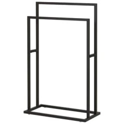 Sealskin Carré Handdoekrek Vrijstaand Zwart 10 Sealskin Carré Handdoekrek Vrijstaand Zwart -Badkamer Verkoop 123 2310