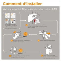 Tiger Handdoekrek Colar RVS -Badkamer Verkoop 123 2324