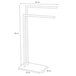 Sealskin Handdoekrek Tube Metaal Chroom -Badkamer Verkoop 123 2338