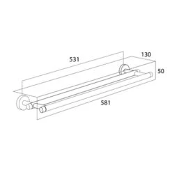 Tiger Dubbel Handdoekrek Boston RVS -Badkamer Verkoop 123 2344