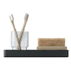 Tiger Planchet Carv 28 Cm Zwart -Badkamer Verkoop 123 2395