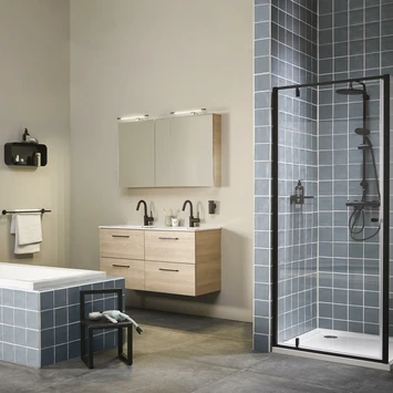 Tiger Handdoekhouder Noon Dubbel Zwart 3 Tiger Handdoekhouder Noon Dubbel Zwart - Afbeelding 3